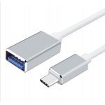 Wholesale Type C USB to OTG USB Data / Charge and Sync Cable Adapter 6 inch (Blue)